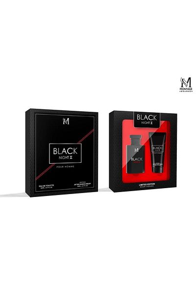 Intisimo BLACK NIGHT II Gift Set, Men, Perfume 50 ml+After Shave 50 ml - Montage Brands