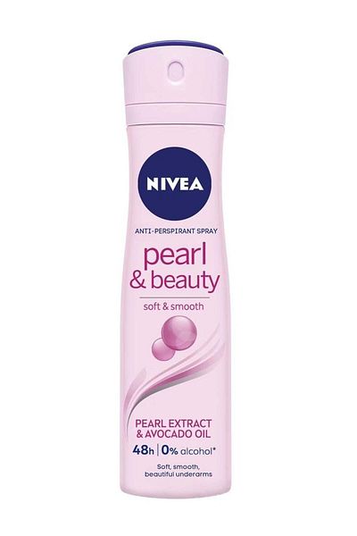 NIVEA Women's Deodorant Spray, Pearl Extract, Soft and Smooth Beauty, with Avocado Oil, 150 ml