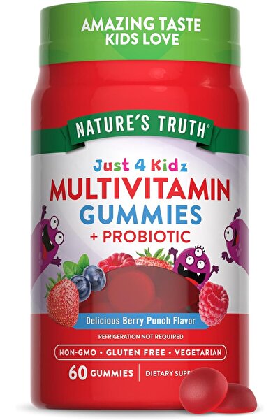 Nature's Truth Kids Multivitamin Gummies with Probiotics