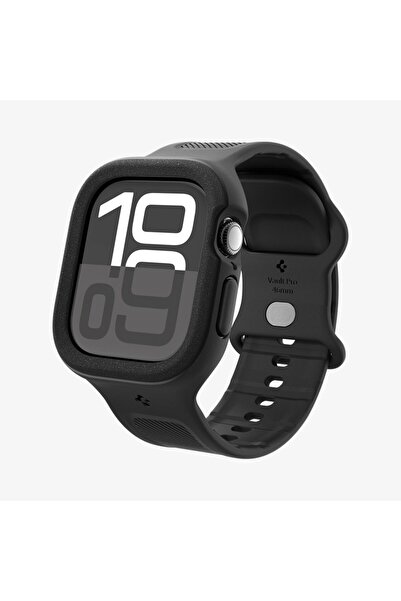Spigen Vault Pro for Apple Watch Series 10 (46mm) Case with Band Cover with Strap - Matte Black