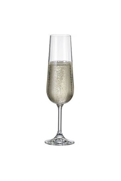 MAISON FORINE Set of 4 champagne glasses 280ml, Anna
