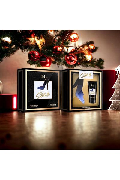 Intisimo Stiletto Black Set, Women, Perfume 50 ml + Body Lotion 50 ml - Montage Brands