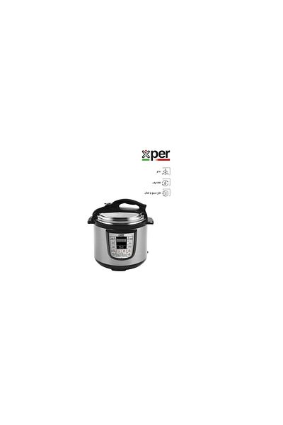 X PER Electric Pressure Cooker - 1000 Watt - 6 Liters - XPC-1100-206L