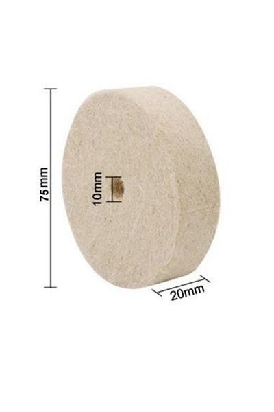 Depolife 75mm Gem Metal Gold Silver Polishing Buffing Felt Wool Felt for Ceramic Marble Plastic Bakelite
