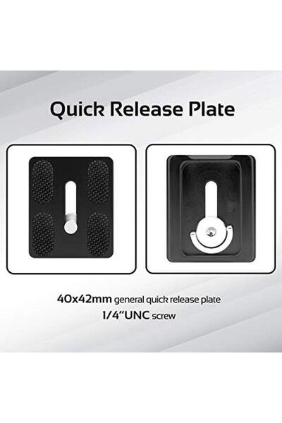 Promate Promate Travel Tripod, Professional Aluminium 160cm Tripod with Integrated Monopod and 5 Section, Du