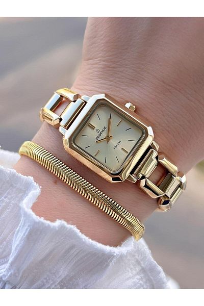 Essence Steel Case and Cord 2 Years Warranty 3 Atm Water Resistant Women's Wristwatch + Bracelet Sdf110