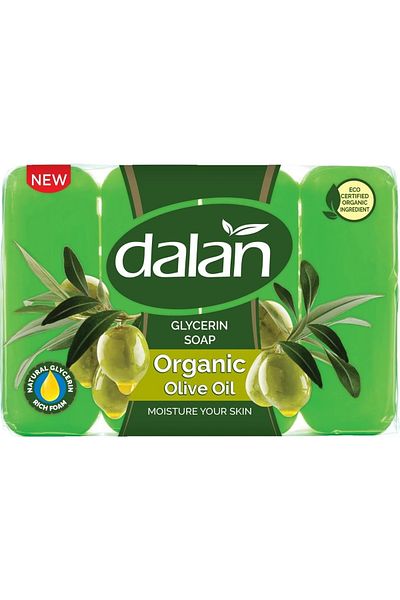Dalan Bath Soap Glycerin Care Soap Organic Olive Oil 150g X 4