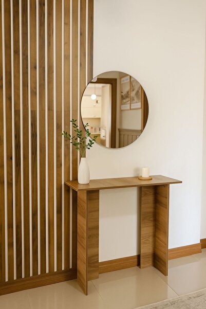 Seyvey Dizayn Traverten Dresuar Traverten Görünümlü Mdflam Dresuar (100*33 cm)