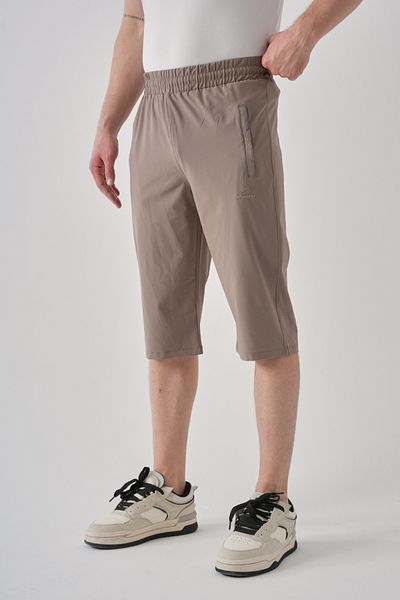 Shooter Mink Men's Capri Breathable Zippered Minimal Embroidery Detail