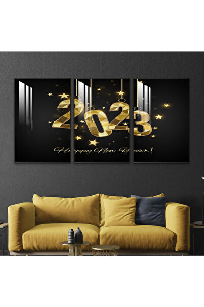 4gdran ثلاث لوحات جدارية خشبية مع برواز خشبي شامبين و طبقة من الاكريلك الشفاف