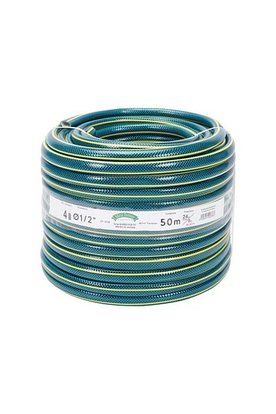 micul fermier Furtun Bluebos Plus 1/2" 50m 4 straturi clasa 3 rezistenta