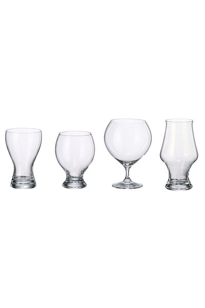 MAISON FORINE Set 4 pahare mixte bere artizanala, Craft III