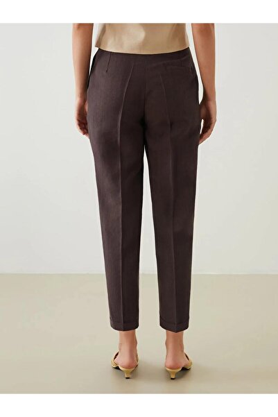 LC Waikiki LCWAIKIKI Classic Kahverengi Loose Fit Cigarette Kadın Pantolon