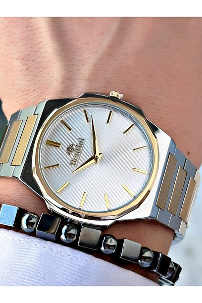 Bentini Men's Wrist Watch – Steel Band, Waterproof, 2-Year Warranty, Gift Bracelet
