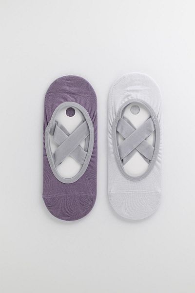 Katia&Bony Women's 2-Piece Asta Yoga / Pilates Socks Lilac / Light Blue