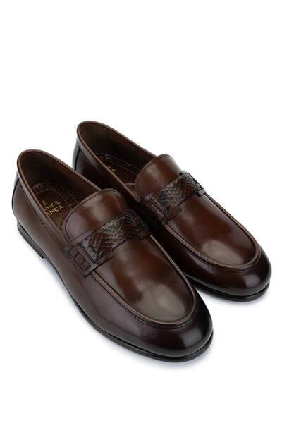 Tamer Tanca Erkek Hakiki Deri Taba Klasik Ayakkabı