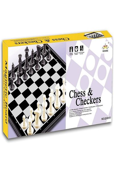 rexa 2 in 1 Chess & Checkers game