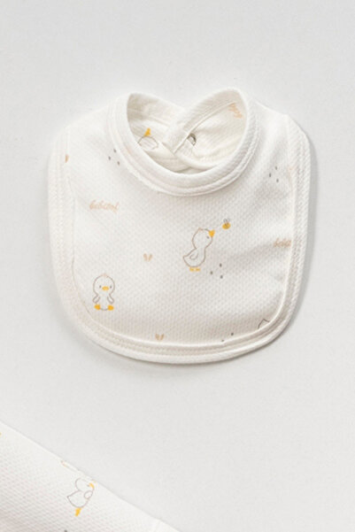 Bebitof Cute Chick Patterned Baby 5 Piece Newborn Hospital Release Bodysuit Set