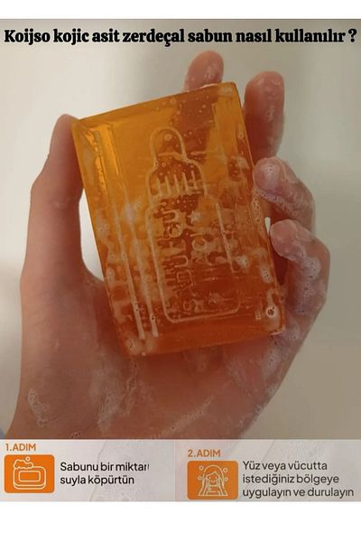 DR NATUREL Kojic Acid Soap, Anti-Blemish Kojic Acid Soap with Turmeric and Kojic Acid Effect 120 Gr
