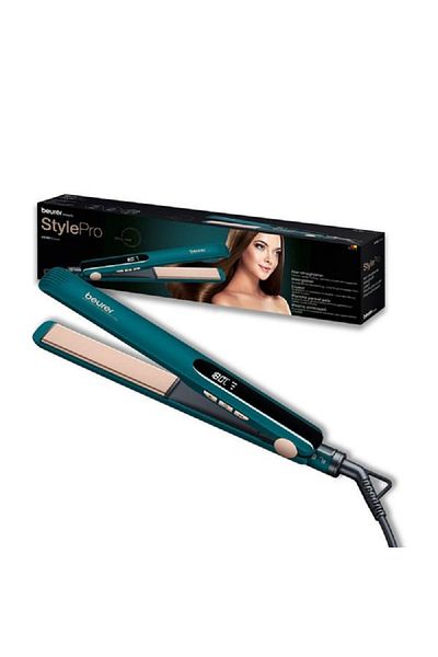 Beurer StylePro HS50 Ocean Premium Hair Straightener Teal and Black Length:35.4 cm