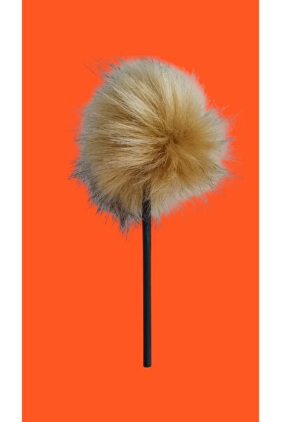 FAMEMUS ACCESSORY قلم رصاص مع غطاء شعر مستعار باللون الأصفر الذهبي 1 قطعة