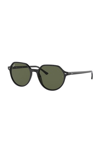 Ray-Ban Ray-Ban RB2195 901/31 Thalia – Unisex Sunglasses, Polished Black / G-15 Green, 55 mm