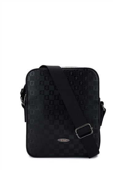 Tamer Tanca Men's Vegan Black Messenger Bag