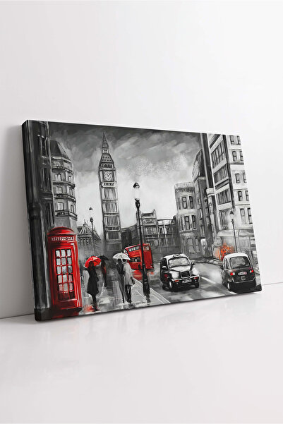 KOSS Dijital Tablou pe pânză din Londra, pictură BigBen, pânză cu peisaj din ...