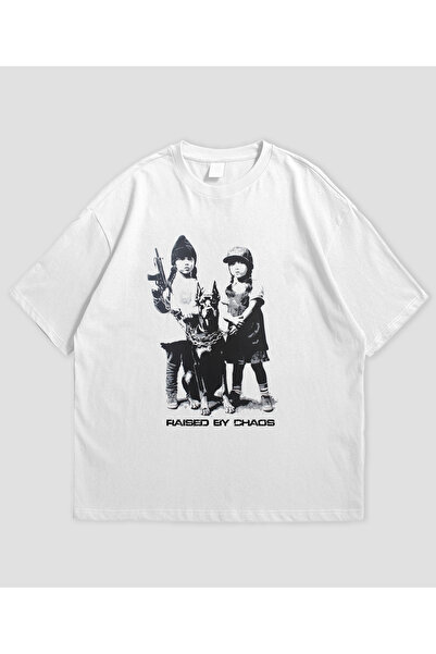 SVART WEAR Оверсайз-футболка Raised By Chaos для чоловіків та жінок