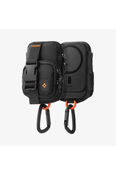 Spigen Snap Zip (MagFit) EDC Pouch Organizer Wallet Card Holder MagSafe - Black