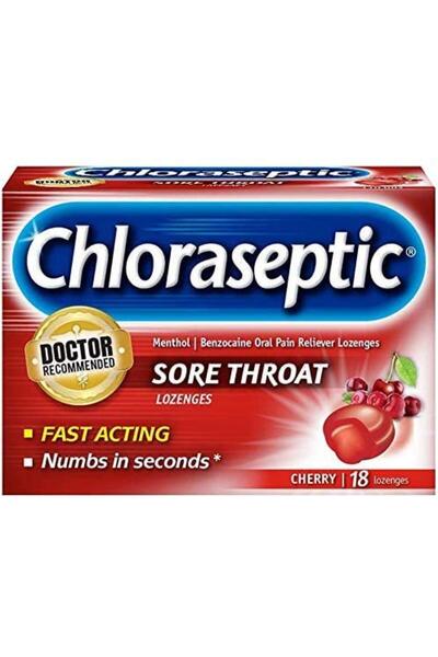 chloraseptic Sore throat Cherry 18 Lozengers
