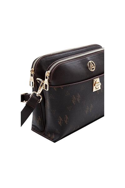 Armine Double Zipper Lock Detailed Hand and Shoulder Bag