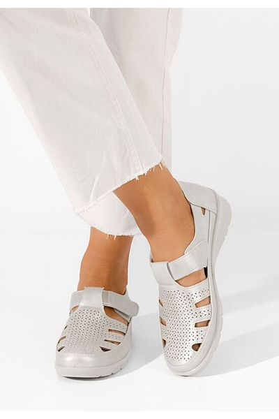 B T Shoes Women's silver Gerania espadrilles