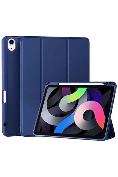 SKYDDAR INNOVATION Husă pentru tabletă Xiaomi Redmi Pad 2, suport pentru creion, funcție Sleep/Wake, albastru marin, set de autocolante
