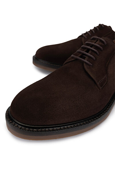 Tamer Tanca Erkek Hakiki Deri Kahverengi Süet Casual Ayakkabı