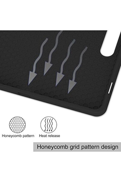 SKYDDAR INNOVATION Husă pentru tabletă Samsung Galaxy Tab S10 FE Plus, suport pentru creion, neagră, set de autocolante