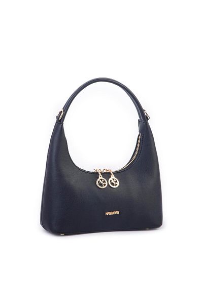Nas Bag Mini geantă de umăr și crossbody cu lanț Negru Vld