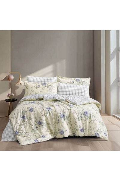 Pazar Home Bedding Bazaar Home Otranto Printed Cotton 6 Piece King Size Bedspread with Stitched Filling