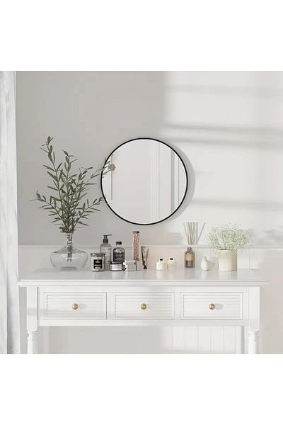 DEC13 60*60 cm round mirrors with a golden frame