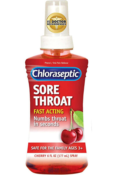 chloraseptic ماكس سور ثور توت بري 18 معينات