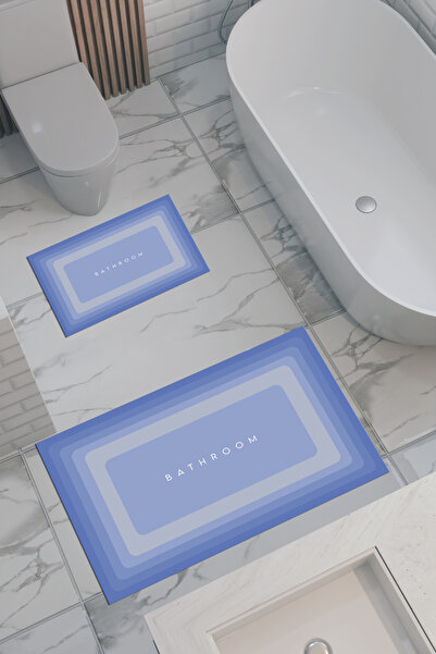 THEMODERNHANE سجادة حمام منقوشة صديقة للبيئة، قاعدة مضادة للانزلاق، آمنة للغس...