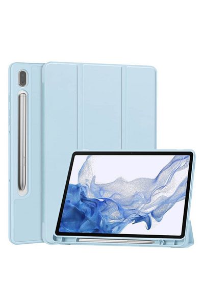 SKYDDAR INNOVATION Husă pentru tabletă Xiaomi Redmi Pad 2, suport pentru creion, funcție Sleep/Wake, albastră, set de autocolante