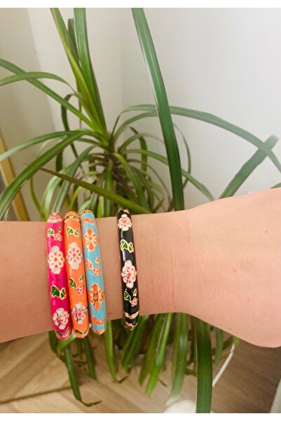 PERİ Çelik mineli renkli çiçek kelepçe