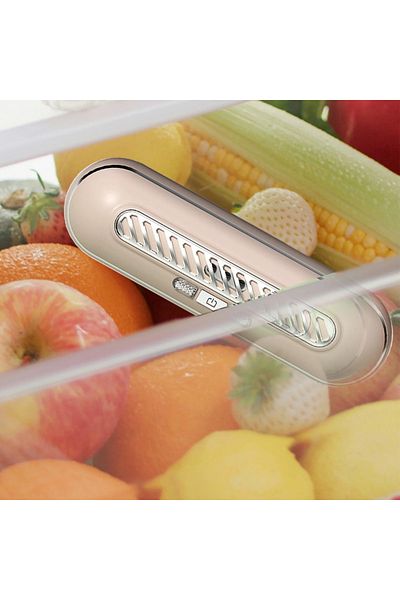 OEM Portable air freshener with ozone generator for refrigerator, dusty pink