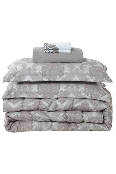 Pearrlla Valentini Jacquard Luxury 8 Piece King Size Bedspread with Stitched Filling