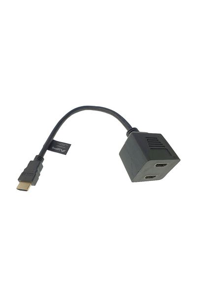 Lanberg Lanberg TV adapter splitter HDMI AM male to 2 HDMI AF female ports with 20cm cable, black