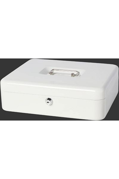 rexa Cash Box with Key Lock Safe Money Box 20 x 16 x 9cm