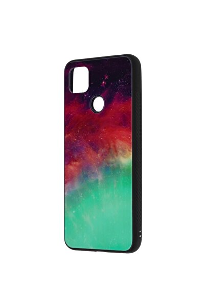 OEM Carcasă compatibilă cu Redmi 9C, sticlă rezistentă, spate din sticlă securizată, Ocean
