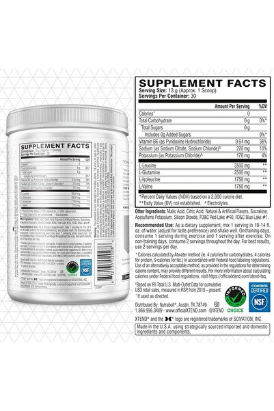 xtend مسحوق BCAA الأصلي Knockout Fruit Punch