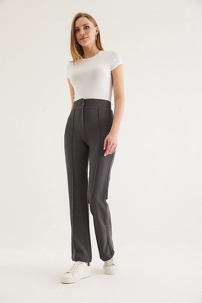 Raneel Kazançlı Alışveriş Yüksel Waist Crepe Trousers Smoked